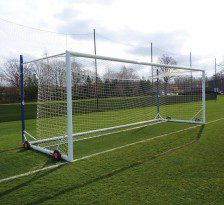 Top Flight EasyLift Aluminium Freestanding 24 x 8 Football Goal Package