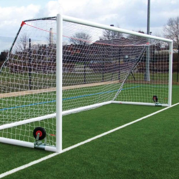 Self Weighted Aluminium Roller Bar 21 x 7 Football Goal Package