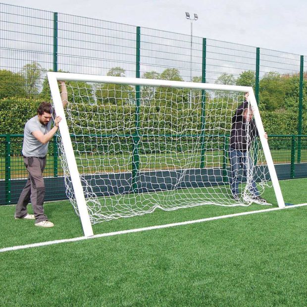 Quick Release Aluminium Socketed Football Goal Package