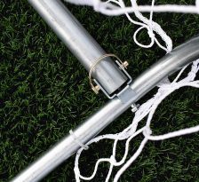 60mm Aluminium Lightweight Outdoor 16 x 4 Goal Package back bar and pin