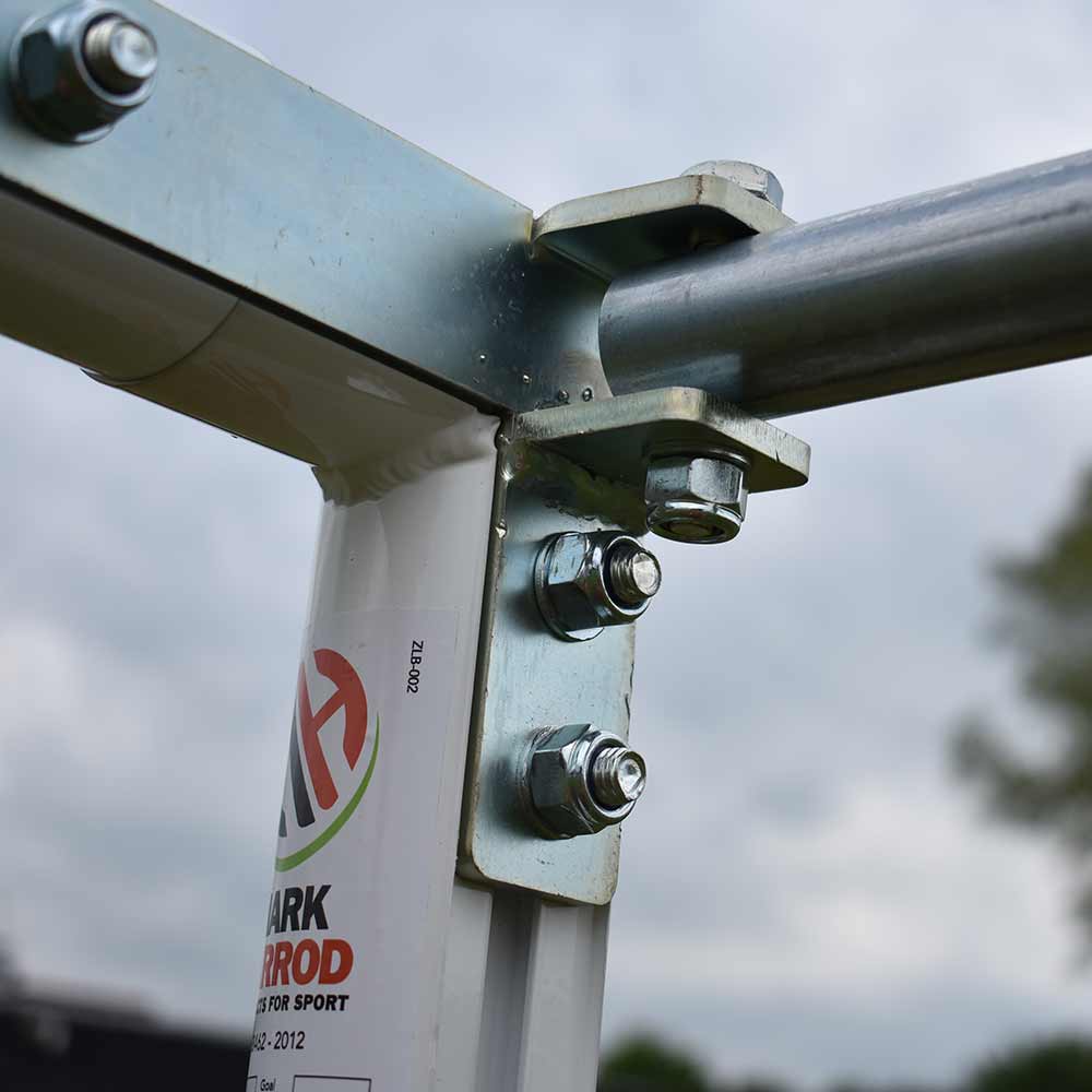 Lightweight 60mm aluminium folding 16 x 7ft goal frame