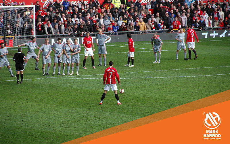 Cristiano Ronaldo Preparing for Free Kick