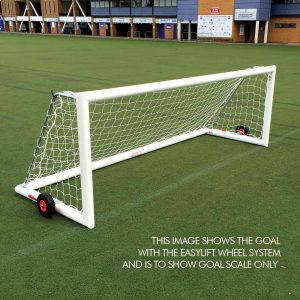 E-Jet Soccer Goals Metal Football Goals Sliver Backyard Practice Outdoor Training Nets Large Size 12' x 6' Quick Folding & Easy Storage 