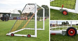 DevoLift Portable Wheeled Football Goal