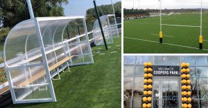 Mark Harrod Ltd sports equipment at Stafford Rugby Club