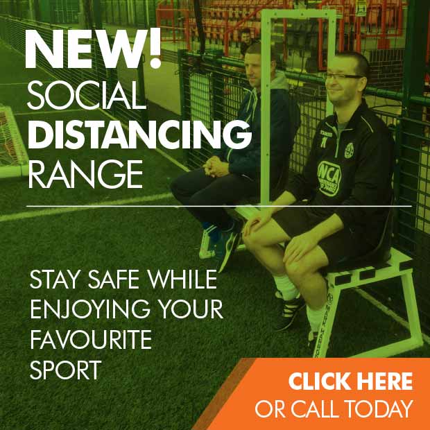 Social distancing sports equipment range