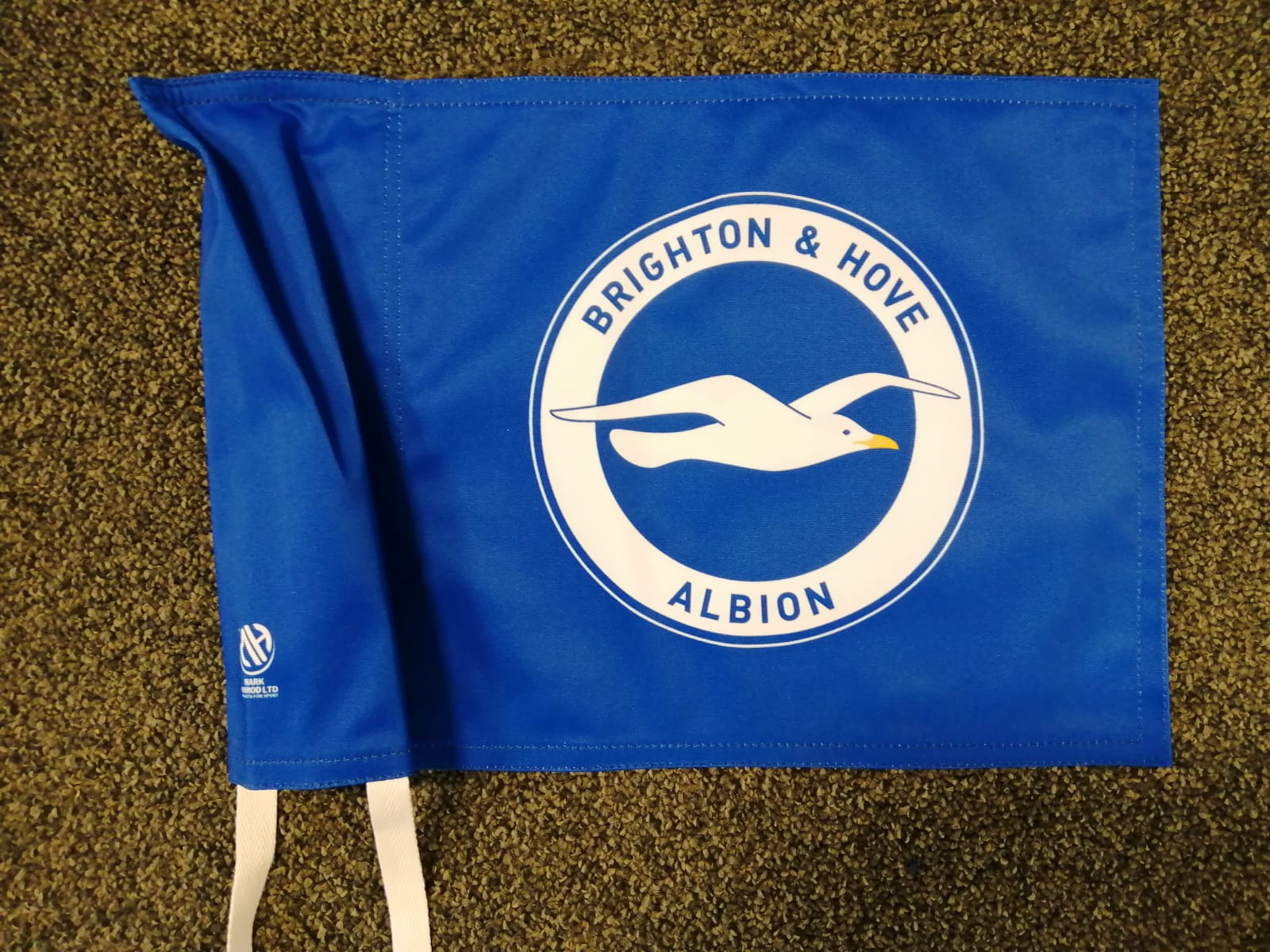 Printed Mark Harrod Packs of 4 Single Colour 2 Colour Football Corner flags Padded Rugby Made in the UK Hand Stitched