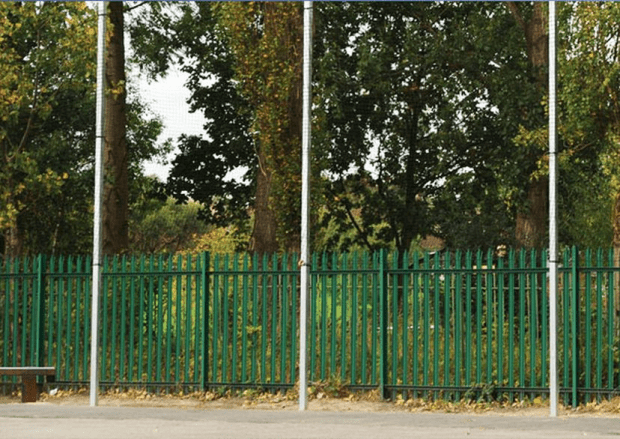 5m Ball Post Barrier Pole - Steel