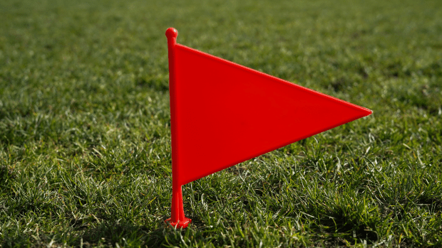 Red Boundary Flags