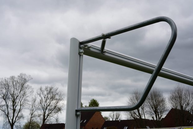 Standard Net Stanchions with Brace for Aluminium Goals