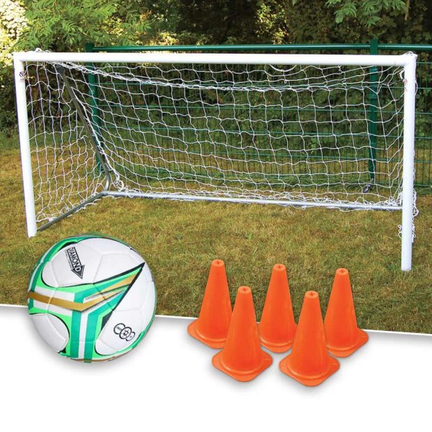 8x4ft Garden Football Goal Training Package