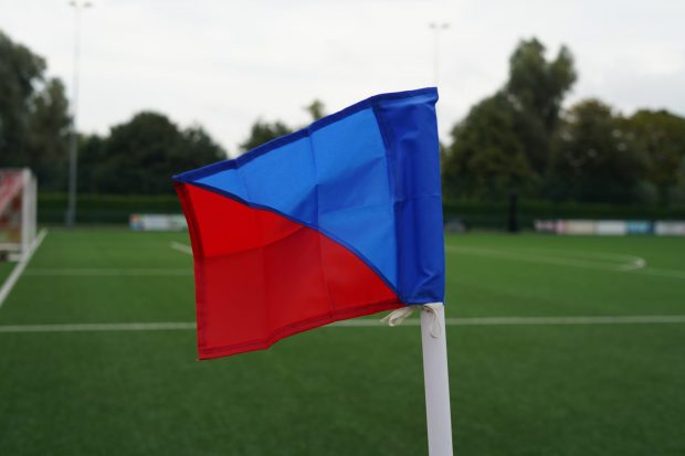 Two Colour Corner Flags