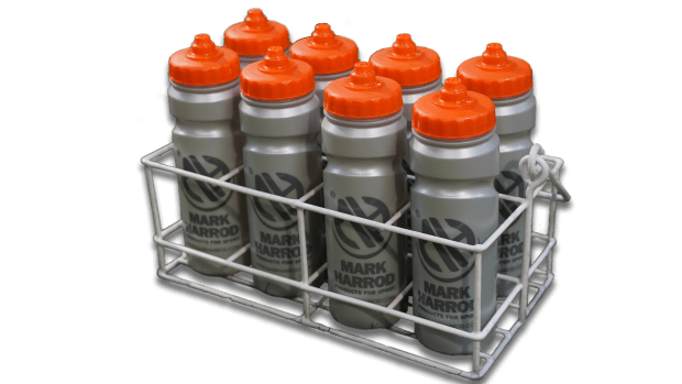 8 Water Bottles With Carrier