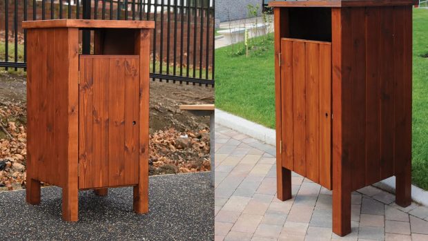 Redwood Litter Bin