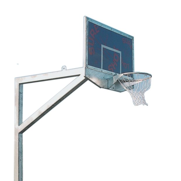 Long Reach Basketball Gladiator Goals - Concrete in - 671