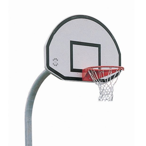 Gooseneck Basketball Goals - Concrete In - 645