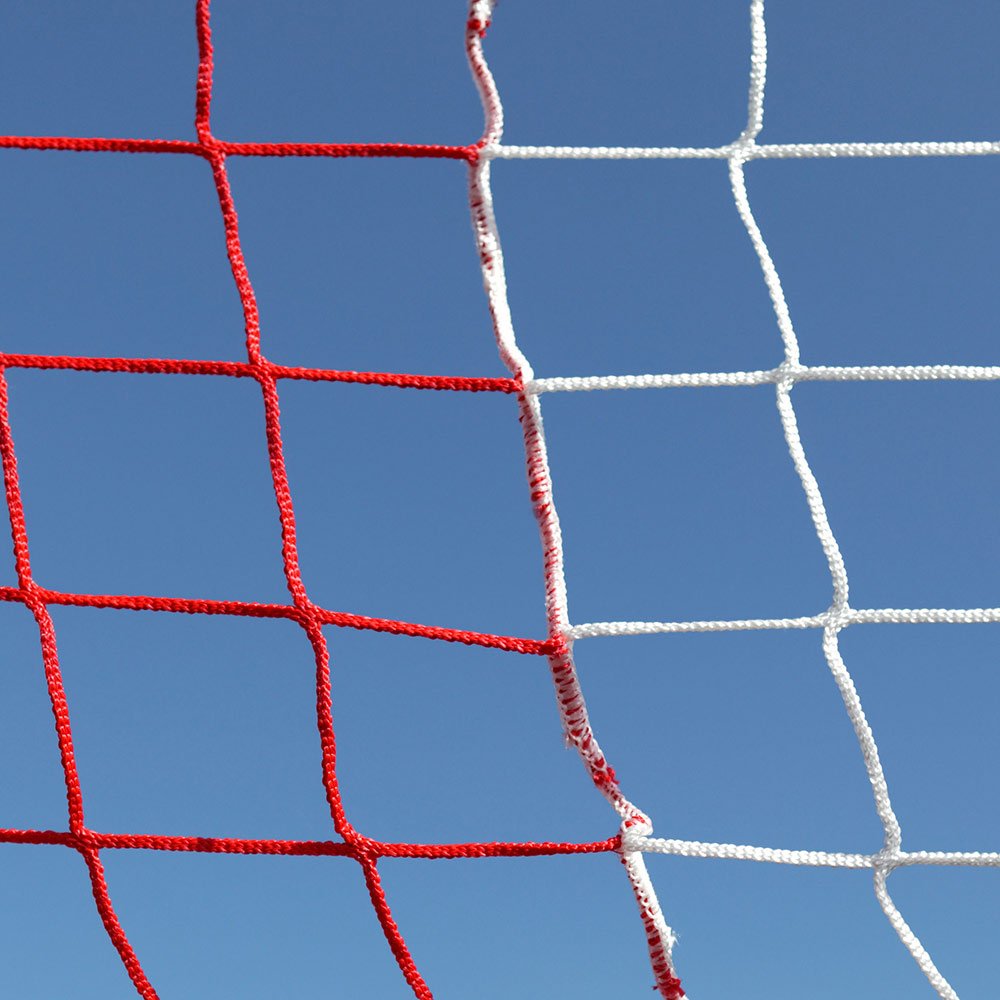 12x6ft Vertical Two-Coloured Football Nets - Mark Harrod LTD